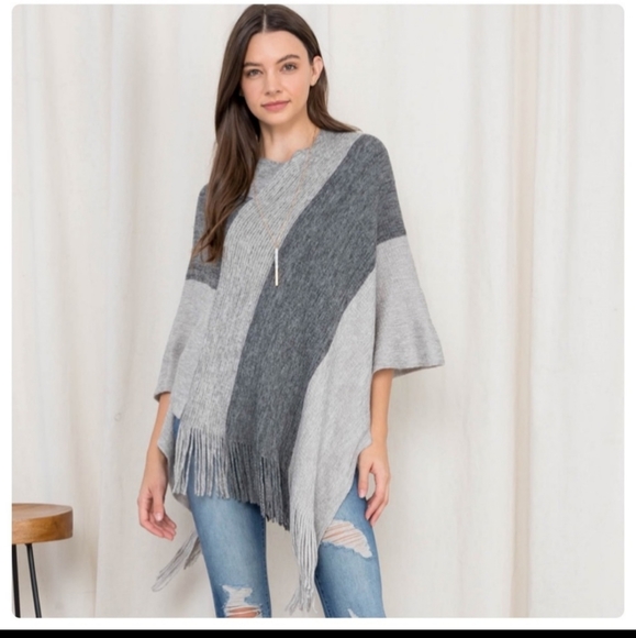 ***HOST PICK***Soft fringe ponchos (Rock Bottom Pricing) - Picture 2 of 7